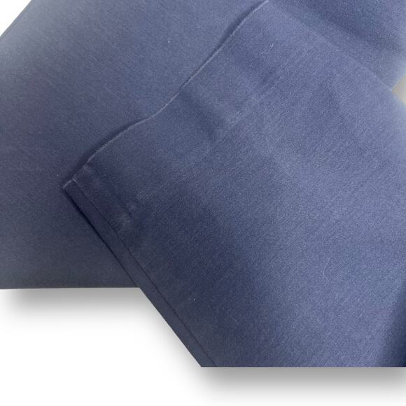 Loft Marisa Riviera Navy Flat Front Vintage Inspired Tapered Ankle Pants Size 6 - Picture 7 of 9